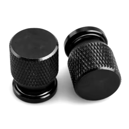 Nakrętki na wentyle samochodowe motocyklowe czarne